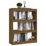 vidaXL Bibliothèque/Séparateur de pièce Marron miel 100x30x103 cm Pin