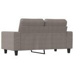 vidaXL Canapé à 2 places Taupe 120 cm Tissu
