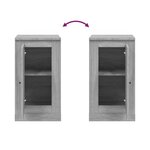 vidaXL Buffet sonoma gris 37 5x35 5x67 5 cm bois d'ingénierie