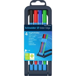 Boîte Multipack 4 Stylos à bille Slider Edge Pointe Extra Large SCHNEIDER
