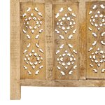 vidaXL Cloison de séparation 4 panneaux 160x165 cm Bois de manguier