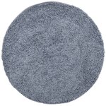 vidaXL Tapis shaggy PAMPLONA poils longs moderne bleu Ø 80 cm
