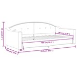 vidaXL Lit de repos noir 90x190 cm tissu