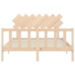 vidaXL Cadre de lit sans matelas 140x200 cm bois massif de pin