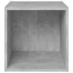 vidaXL Ensemble de meubles TV 6 Pièces Gris béton Bois d'ingénierie