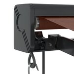 vidaXL Auvent rétractable automatique marron 500x300 cm