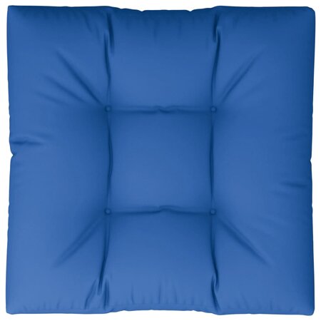 vidaXL Coussin de palette bleu royal 80x80x12 cm tissu