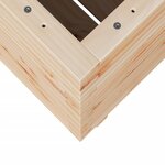 vidaXL Jardinière 60x60x72 cm bois de pin massif