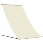vidaXL Auvent rétractable crème 100x150 m tissu et acier