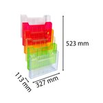 Trieur Mural Modulable Horizontal 6 Compartiments A4 - Arlequin - Exacompta