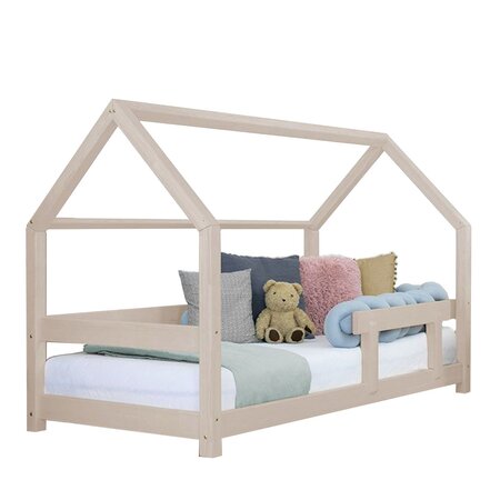 Lit cabane enfant TERY 90 x 160 beige