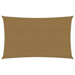 vidaXL Voile d'ombrage 160 g/m² Taupe 2 5x5 m PEHD