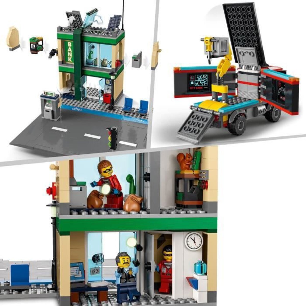 LEGO 60317 City La Course-Poursuite de La Police à La Banque: Jouet à  Construire avec Drone et 2 Camions, Cadeau Imaginatif pour Les Enfants de 7  Ans et Plus : : Jeux