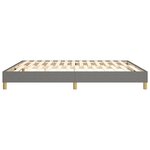 vidaXL Cadre de lit Gris foncé 180 x 200 cm Tissu
