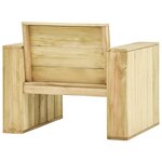 vidaXL Chaises de jardin lot de 2 89x76x76 cm Bois de pin imprégné