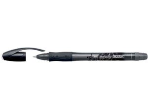 Stylo Roller Gelocity Illusion Effaçable Rechargeable Pointe Moyenne Noir BIC