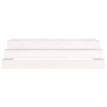 vidaXL Jardinière Blanc 110x110x27 cm Bois massif de pin