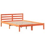 vidaXL Cadre de lit sans matelas cire marron 120x200cm bois pin massif