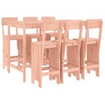 vidaXL Ensemble de bar de jardin 7 Pièces bois massif douglas
