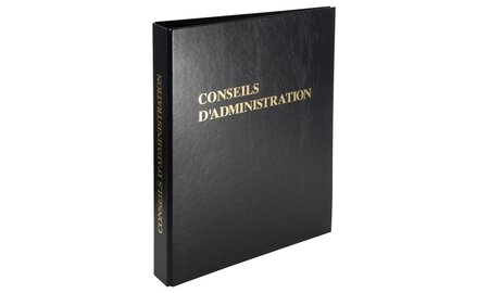 Reliure registre économique 32x26cm 4 anneaux - Conseils d'administration EXACOMPTA