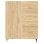 vidaXL Buffet chêne sonoma 69 5x34x90 cm bois d'ingénierie