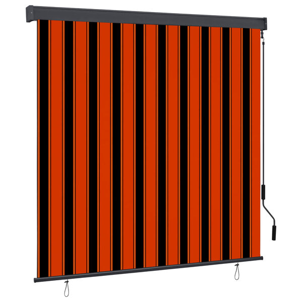 vidaXL Store roulant d'extérieur 160x250 cm Orange et marron