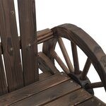 vidaXL Chaise de jardin Adirondack 2 places bois de sapin massif