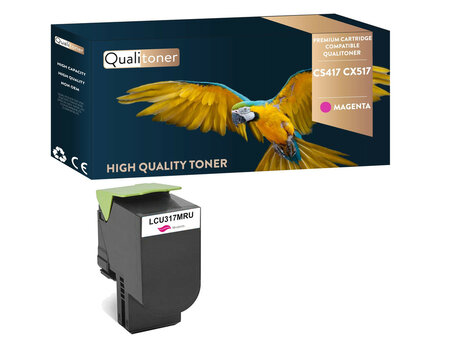 Qualitoner x1 toner cs417 cx 417 cx 517 cs517 magenta compatible pour lexmark