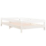 vidaXL Lit empilable Blanc 80x200 cm Bois de pin massif