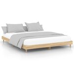 vidaXL Cadre de lit sans matelas chêne sonoma 120x200 cm