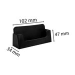 Distributeur De Cartes De Visite 1 Case - Noir - X 16 - Exacompta