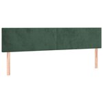 vidaXL Sommier à lattes de lit avec matelas LED Vert foncé 180x200 cm