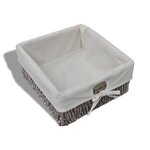 vidaXL Banc de rangement Marron 62x33x42 cm Bois de paulownia