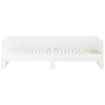 vidaXL Lit coulissant Blanc Bois de pin solide 2x(80x200) cm