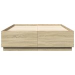 vidaXL Cadre de lit chêne sonoma 120x200 cm bois d'ingénierie