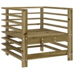 vidaXL Chaises de jardin avec coussins lot de 2 bois de pin imprégné