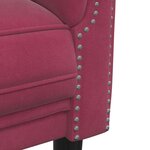 vidaXL Ensemble de canapés 2 Pièces rouge bordeaux velours