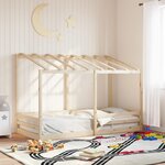 vidaXL Lit pour enfants avec toit 80x200 cm bois massif de pin