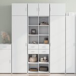 vidaXL Buffet haut blanc 70x42 5x185 cm bois d'ingénierie