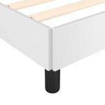 vidaXL Cadre de lit avec tête de lit sans matelas blanc 140x200 cm