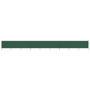 vidaXL Paravent 9 panneaux Tissu 1200 x 160 cm Vert