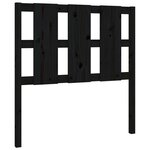 vidaXL Tête de lit Noir 95 5x4x100 cm Bois massif de pin