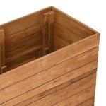 vidaXL Lit surélevé 150x40x72 cm bois de teck recyclé et acier