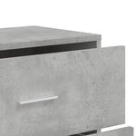 vidaXL Buffets 3 Pièces gris béton 60x31x84 cm bois d'ingénierie