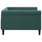 vidaXL Lit de repos vert foncé 100x200 cm velours