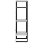 vidaXL Bibliothèque à 3 niveaux blanc 40x30x105 cm bois d'ingénierie