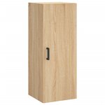 vidaXL Buffet haut Chêne sonoma 34 5x34x180 cm Bois d'ingénierie