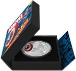 Monnaie en argent 10 dollars g 93.3 (3 oz) millésime 2023 captain america marvel captain america