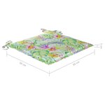 vidaXL Chaises à manger de jardin avec coussins lot de 3 Acacia massif