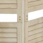 vidaXL Cloison de séparation 6 panneaux 210x165 cm Bois de Paulownia